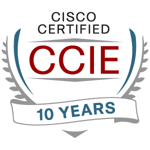 CCIE 10 Year Logo